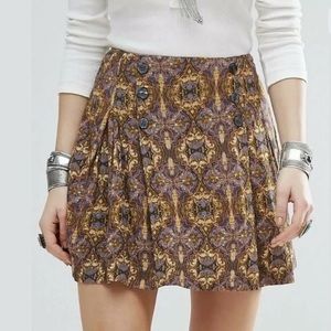 Free People Lover's Lane Mini Skirt Size 4